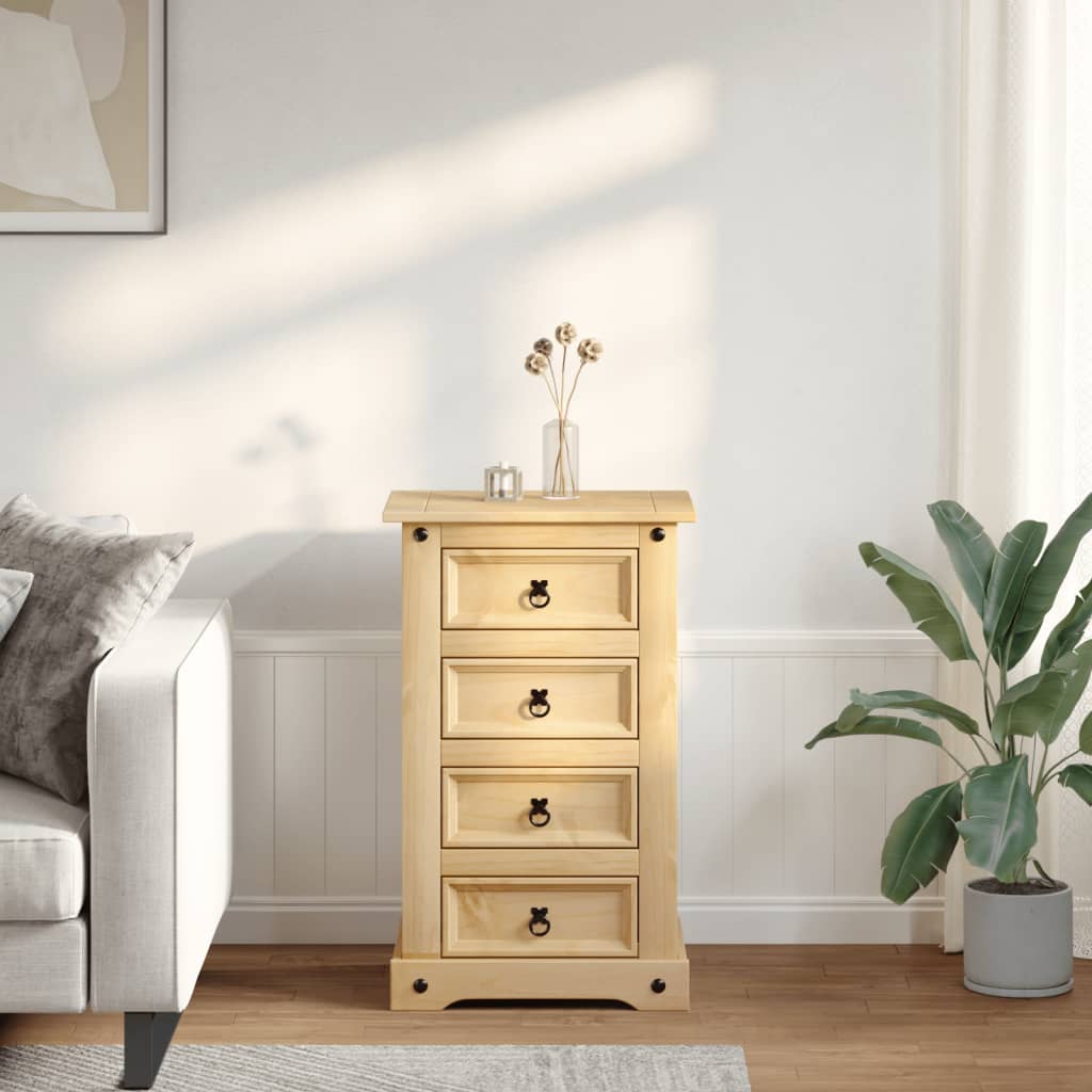 Nattbord Corona 53x39x84 cm heltre furu