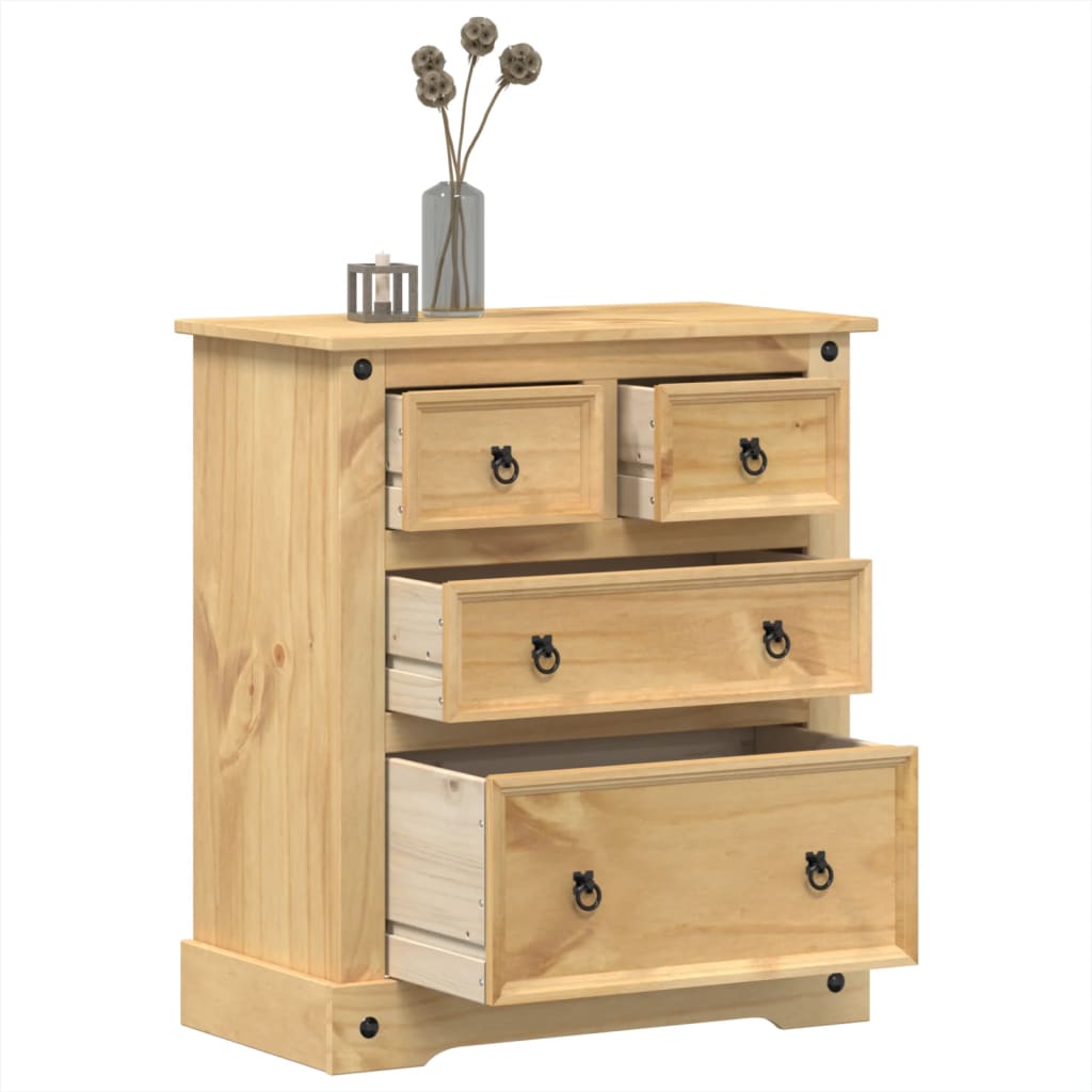 Kommode Corona 80x43x91 cm heltre furu