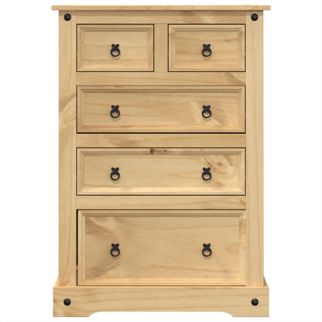 Kommode Corona 80x43x114 cm heltre furu