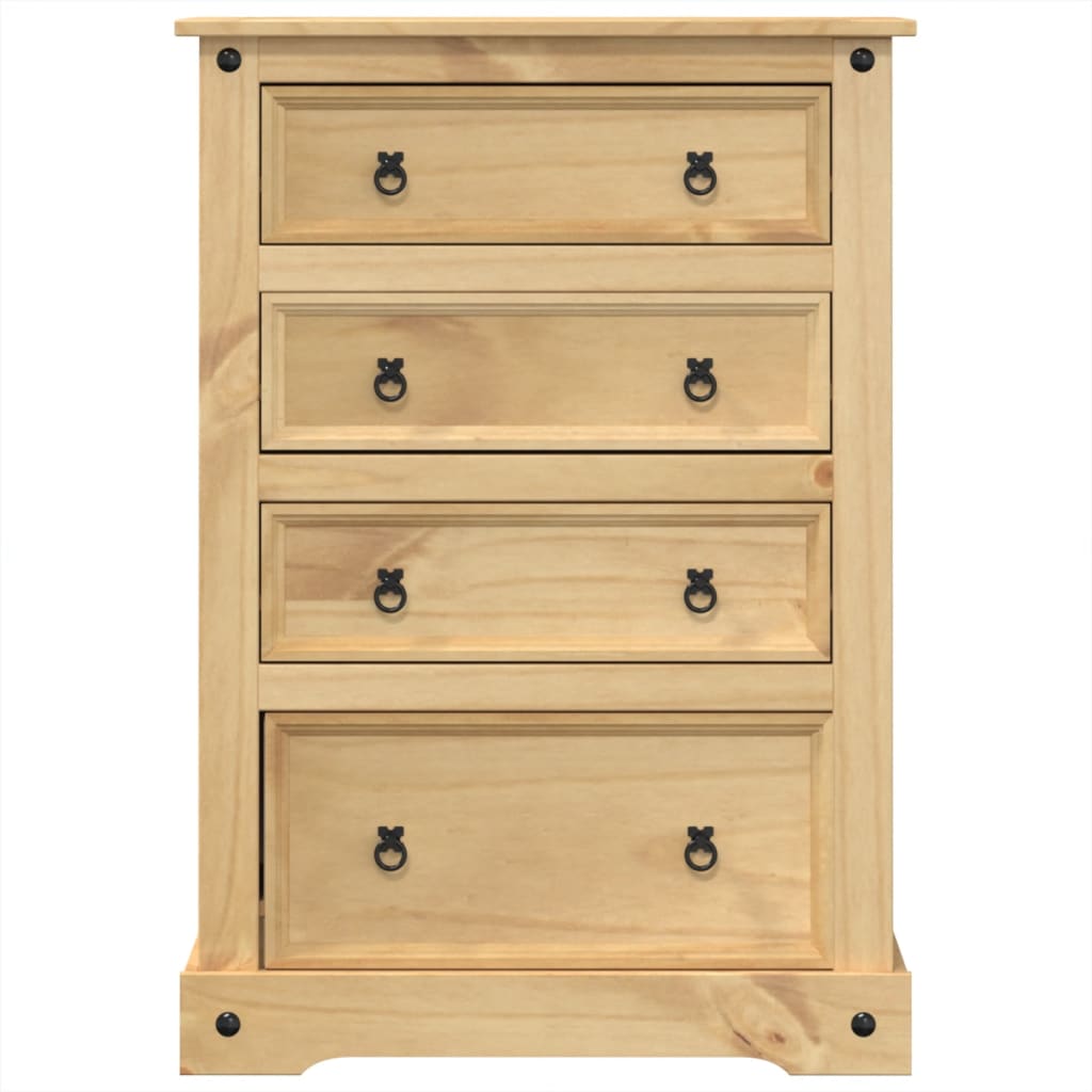 Kommode Corona 80x43x114 cm heltre furu