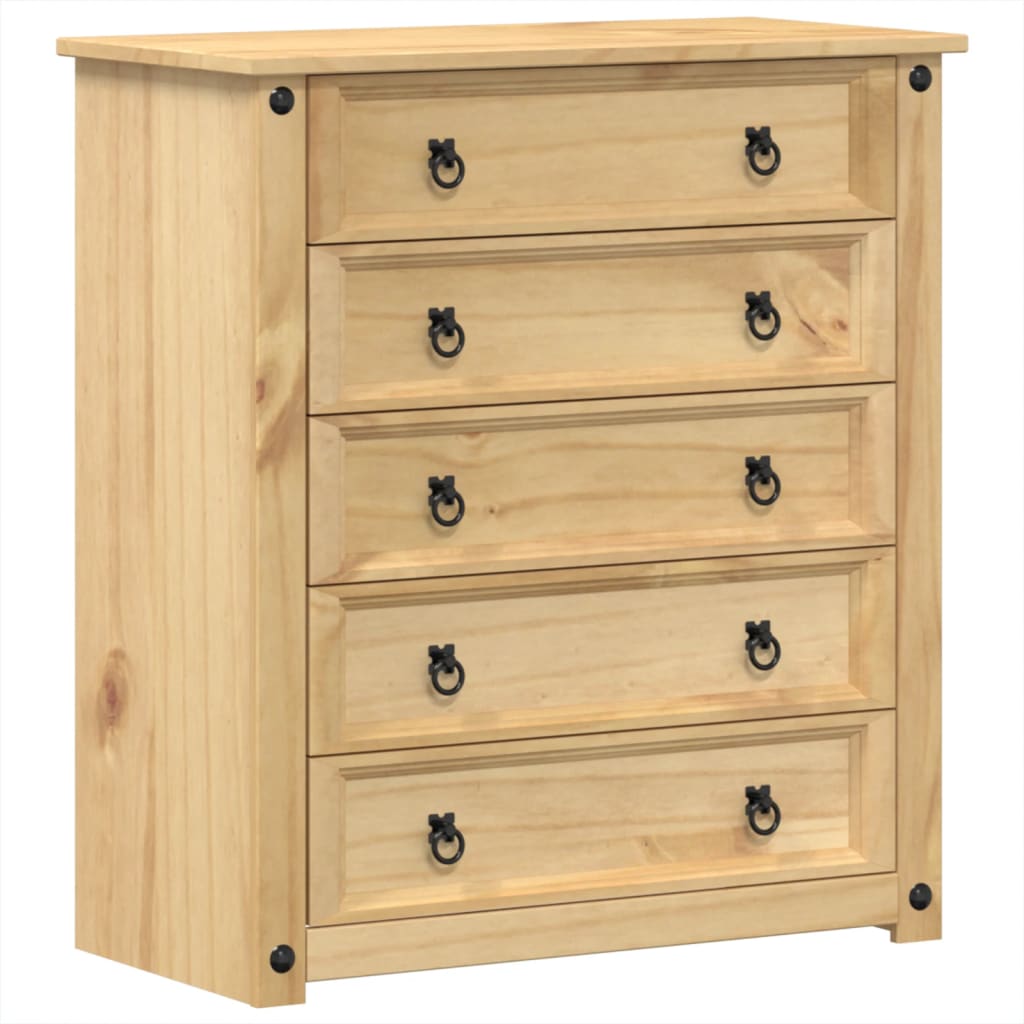 Kommode Corona 80x40x89 cm heltre furu