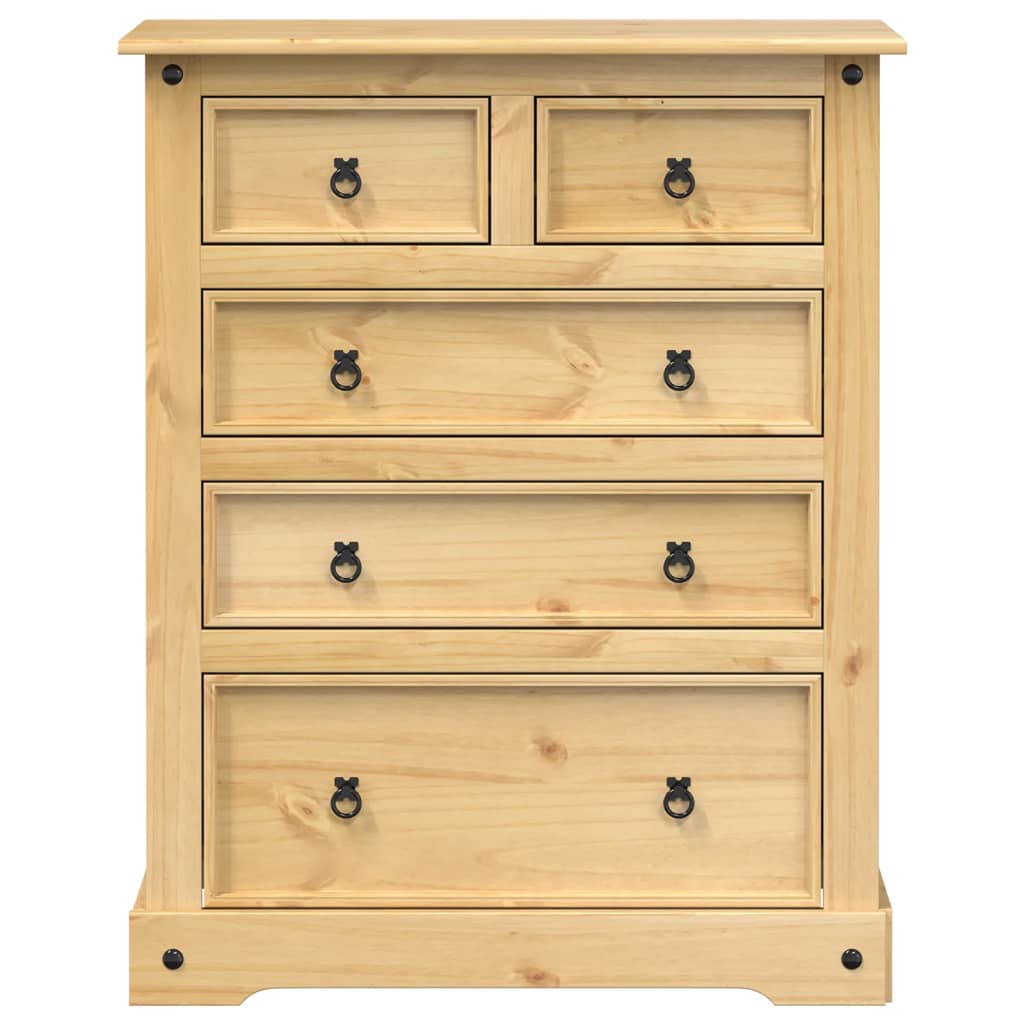 Kommode Corona 92x48x114 cm heltre furu