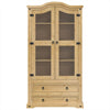 Vitrine Corona 99x43x187 cm heltre furu