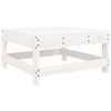 Hagesofasett 7 deler hvit heltre furu