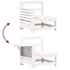 Hagesofasett 7 deler hvit heltre furu