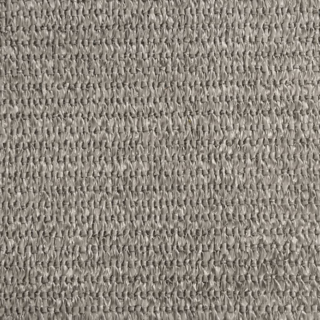 Solseil 160 g/m² rektangulær lysegrå 2,5x4 m HDPE