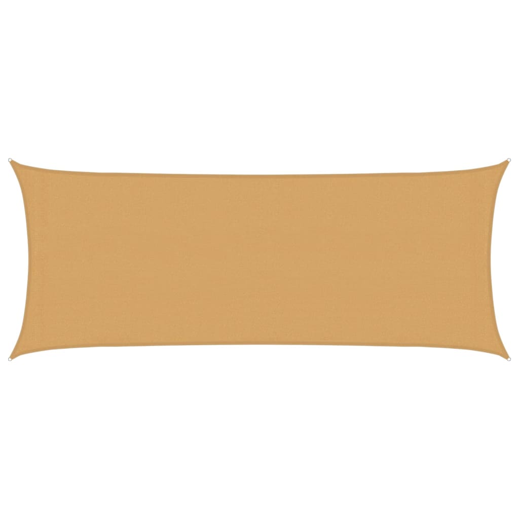 Solseil 160 g/m² rektangulær sand 2x4,5 m HDPE
