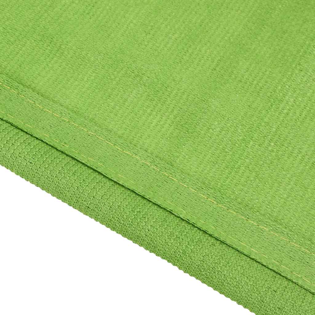 Teltteppe lysegrønn 200x200 cm HDPE vidaXL