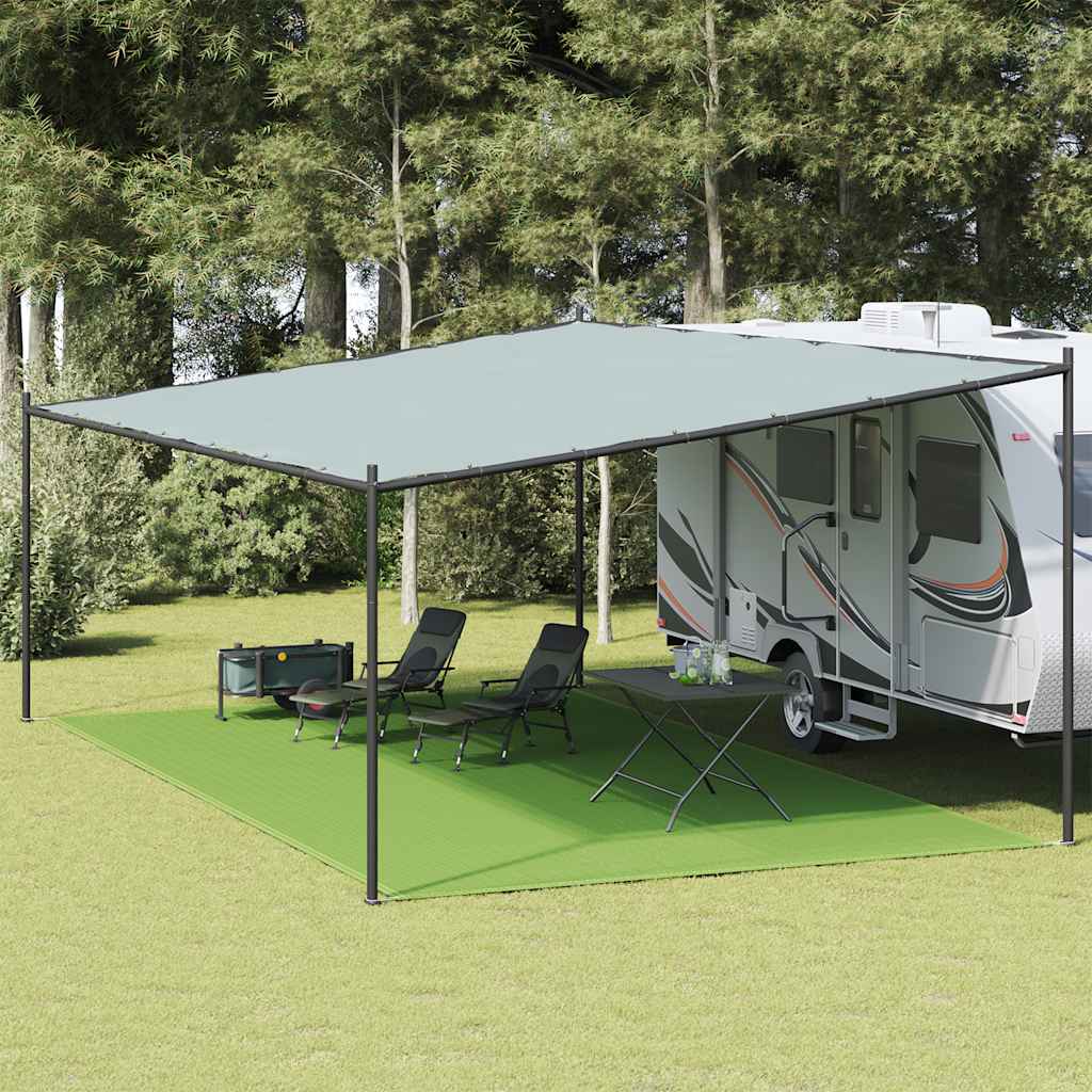 Teltteppe lysegrønn 400x800 cm HDPE vidaXL