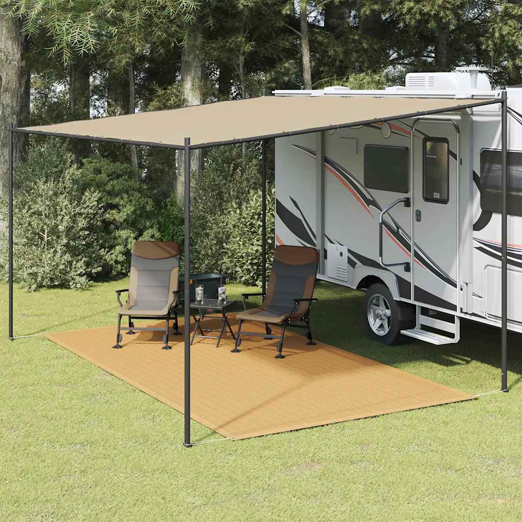 Teltteppe sand 200x400 cm HDPE vidaXL
