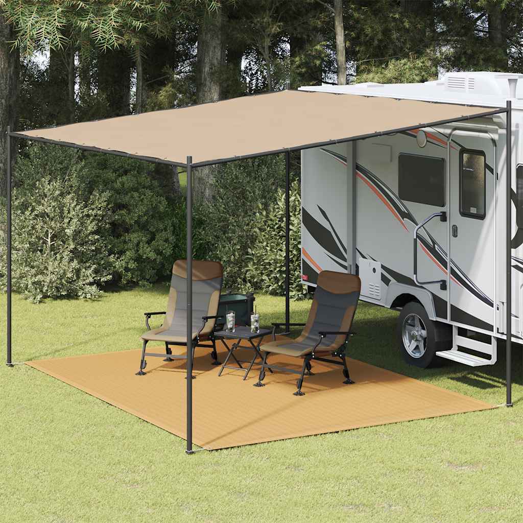 Teltteppe sand 300x400 cm HDPE vidaXL