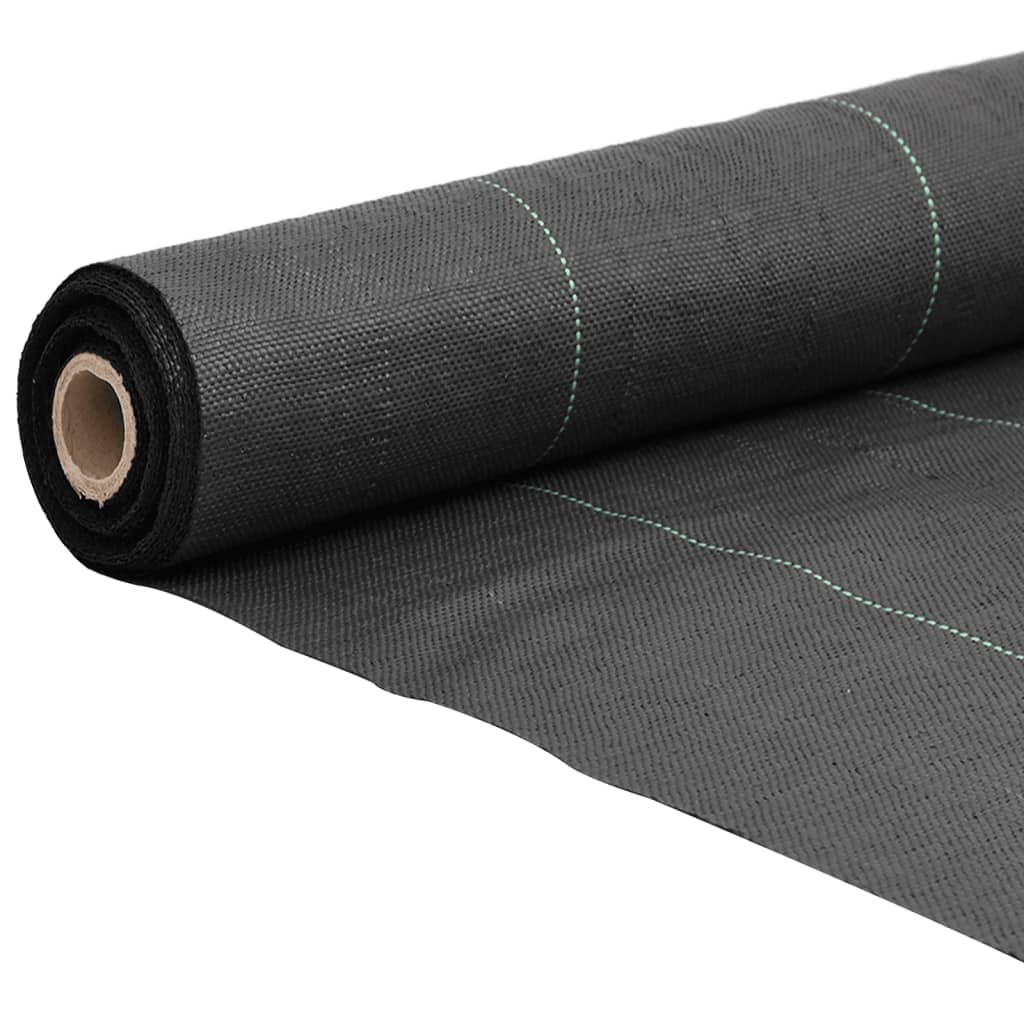 Kontrollmatte for ugress svart 0,5x25 m PP