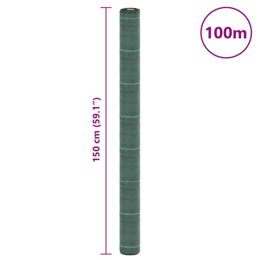 Kontrollmatte for ugress svart 1,5x100 m PP