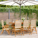 Lenestoler for hage 8 stk beige polyrotting og heltre