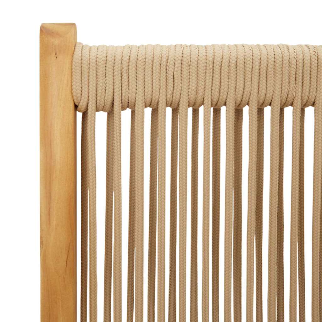 Lenestoler for hage 4 stk beige heltre akasie