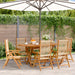 Lenestoler for hage 6 stk beige heltre akasie