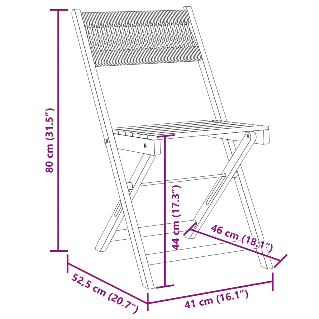 Sammenleggbare hagestoler 8 stk beige heltre akasie