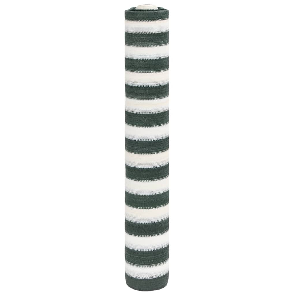 Skjermnett grønn og hvit 1,8x10 m HDPE 195 g/m²