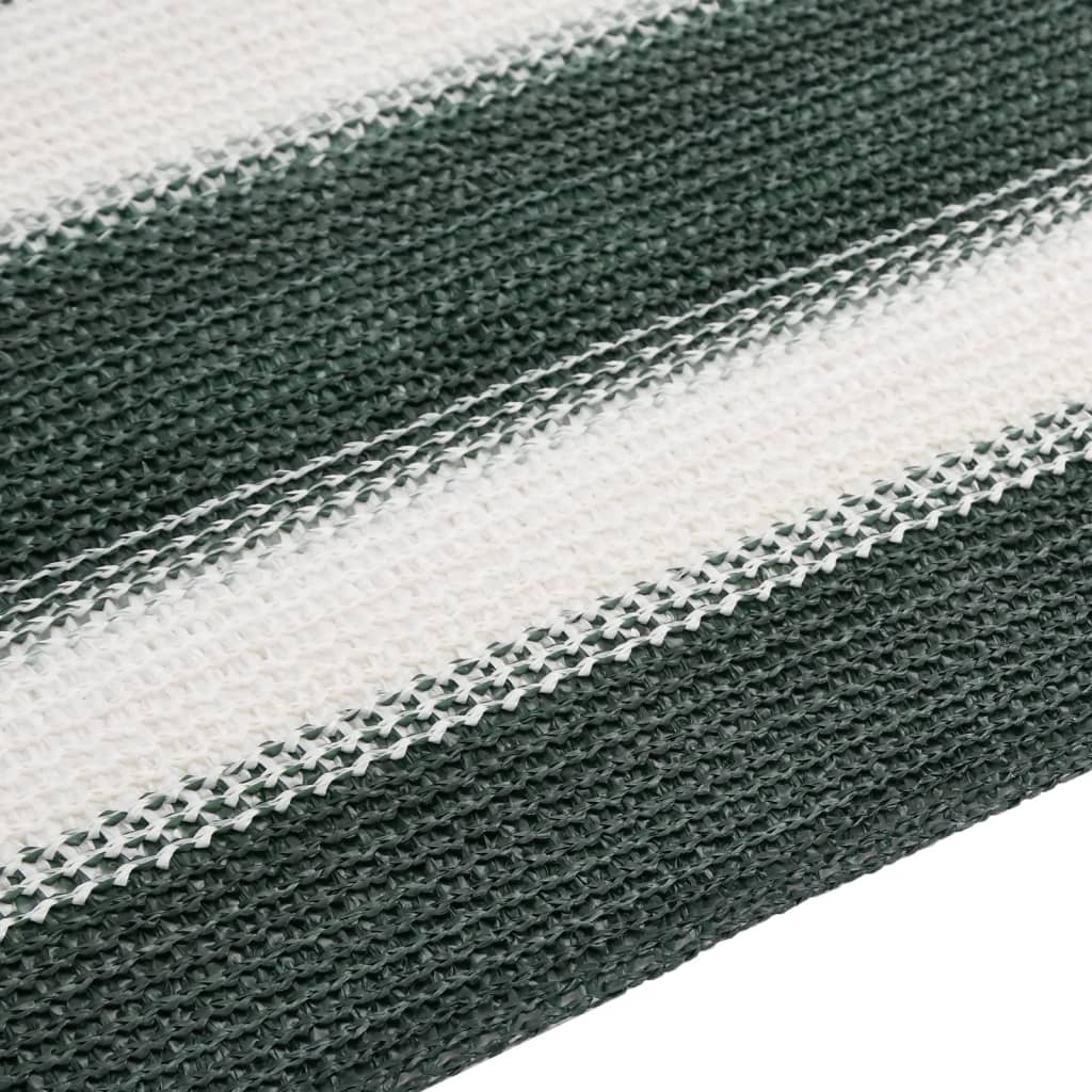 Skjermnett grønn og hvit 1,8x10 m HDPE 195 g/m²