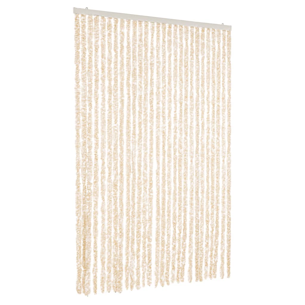 Fluegardin beige og hvit 118x220 cm chenille