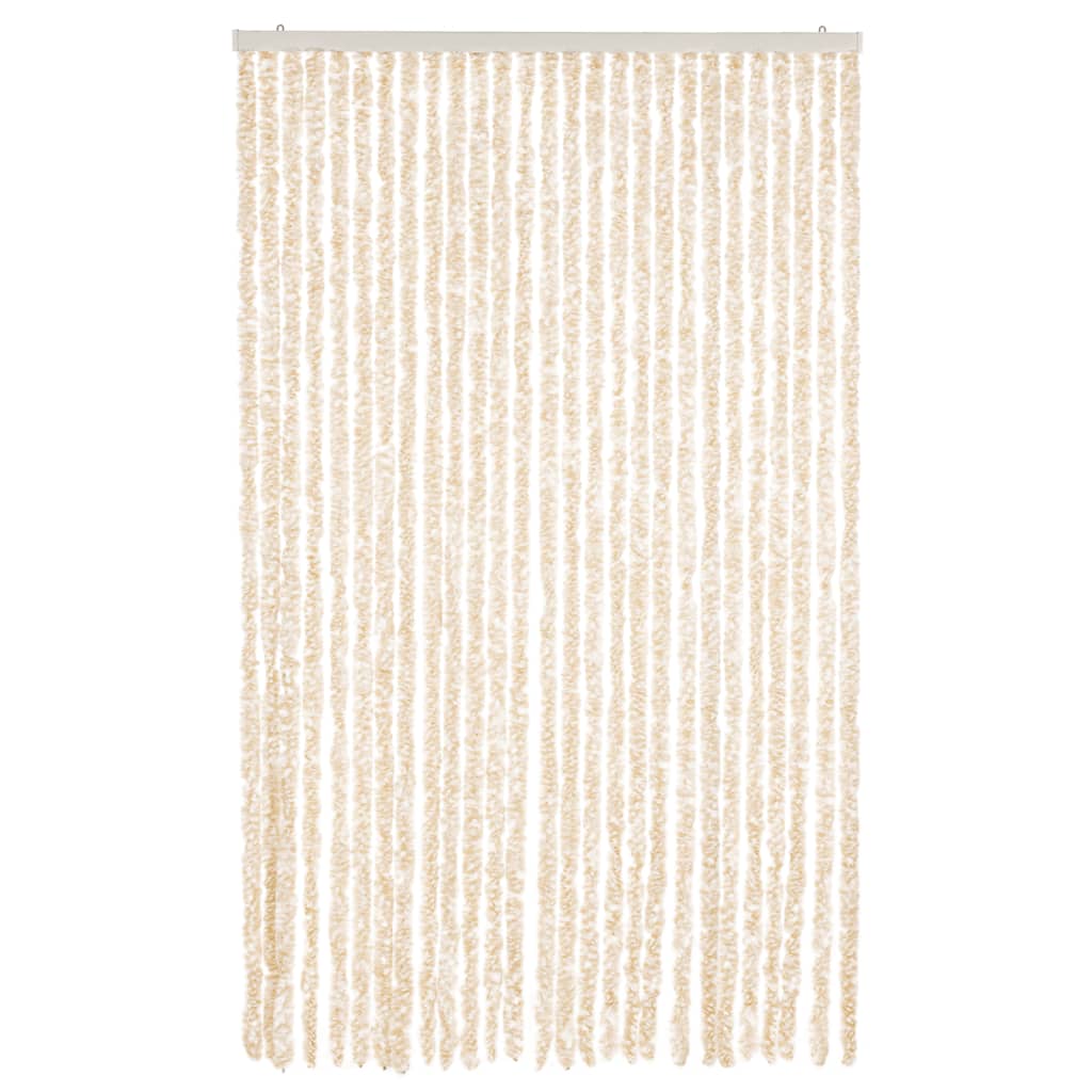 Fluegardin beige og hvit 118x220 cm chenille
