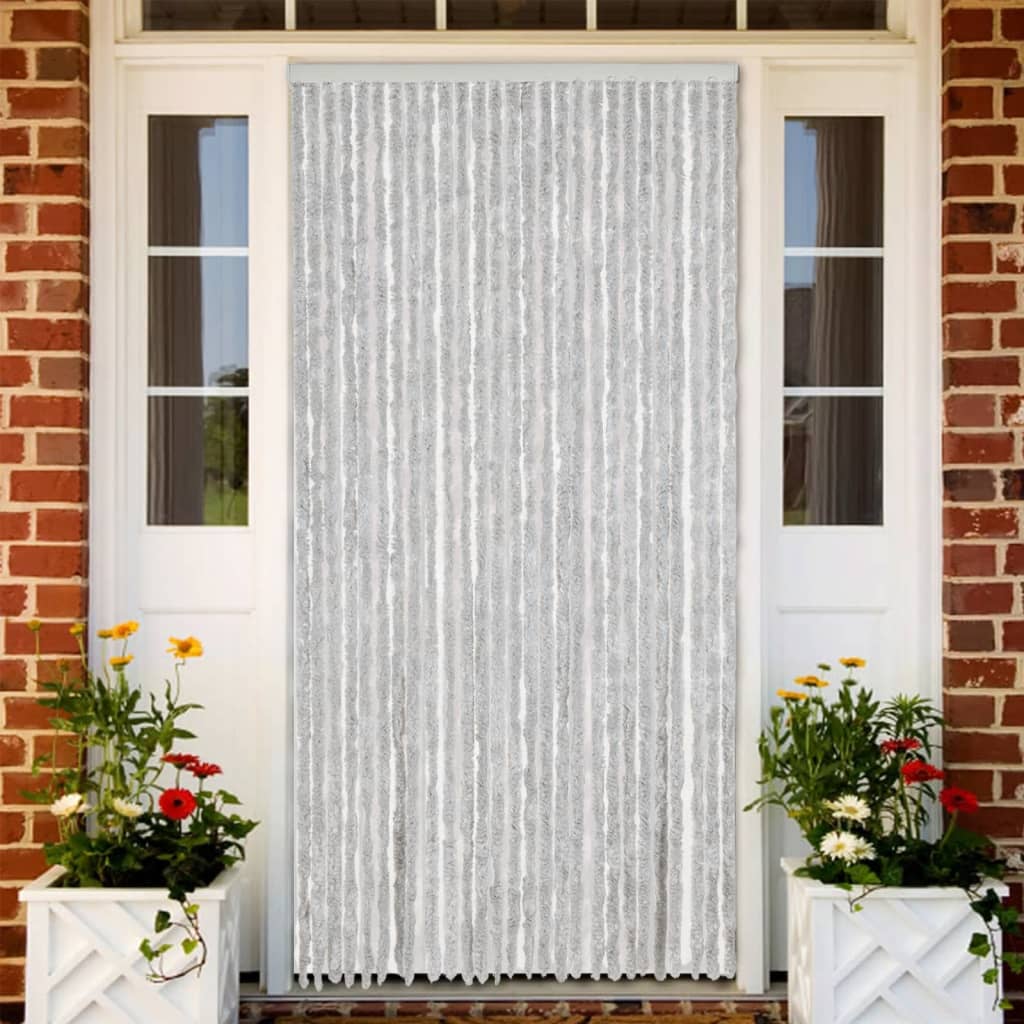 Fluegardin grå 118x220 cm chenille