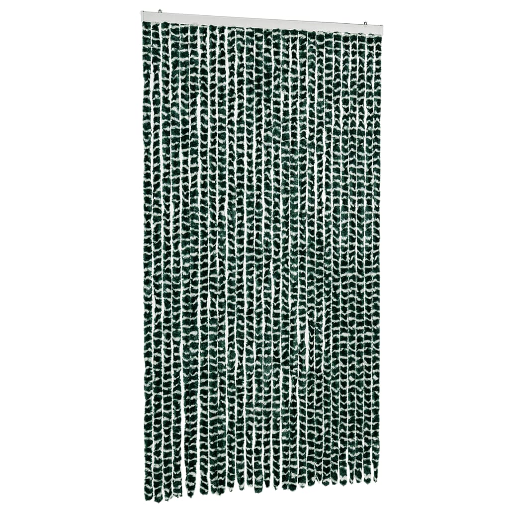 Fluegardin grønn og hvit 118x220 cm chenille