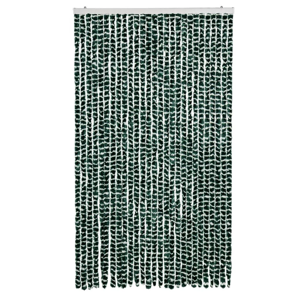 Fluegardin grønn og hvit 118x220 cm chenille