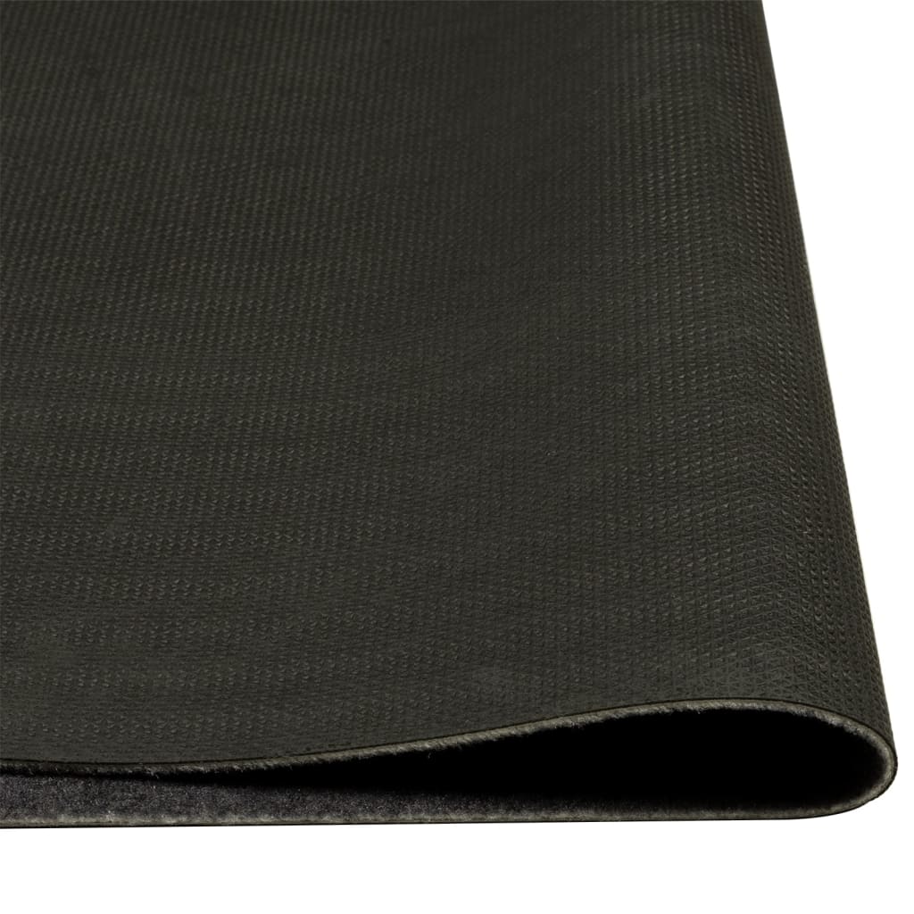 Kjøkkenteppe vaskbar Wine grå 45x150 cm fløyel