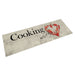 Kjøkkenteppe vaskbar Peper Cooking 45x150 cm fløyel