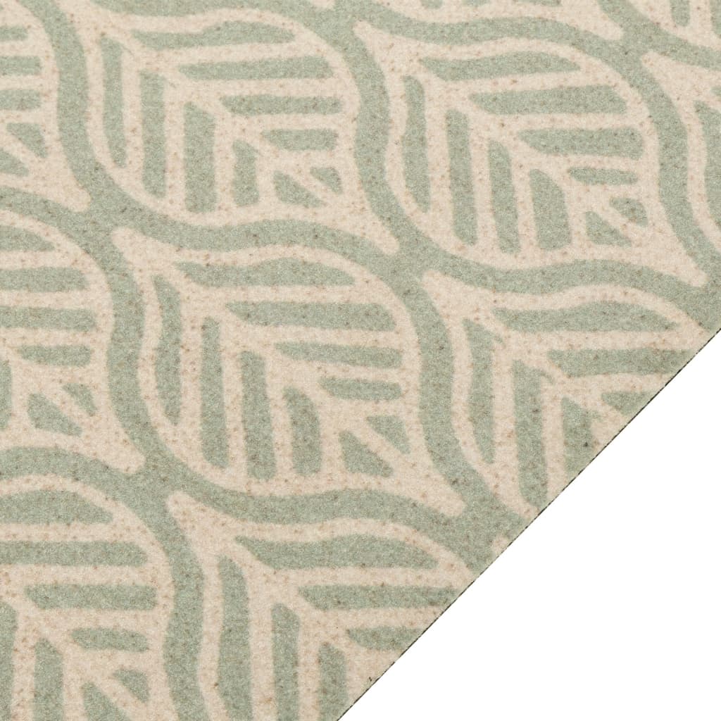 Kjøkkenteppe vaskbar Leaves 45x150 cm fløyel