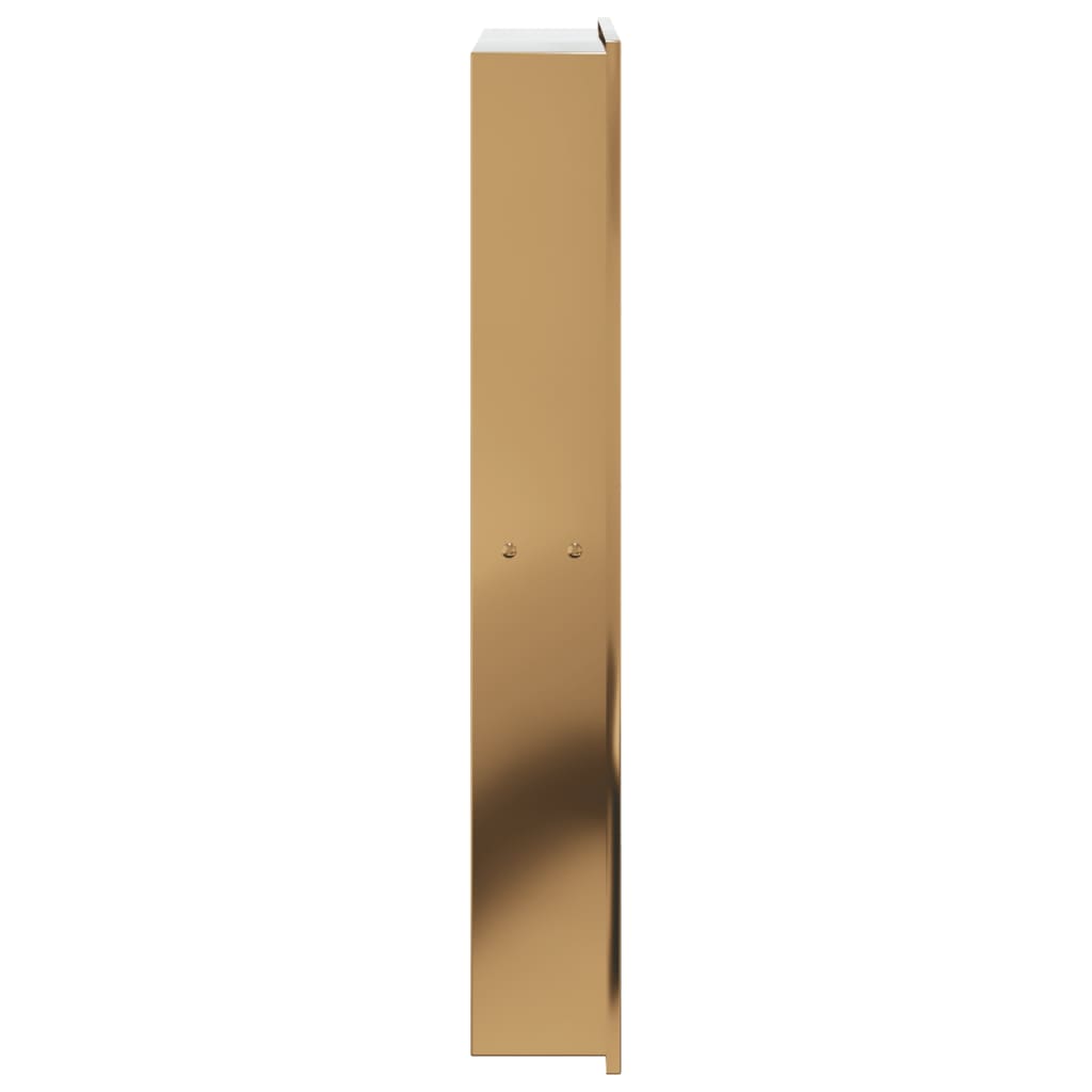 Dusjnisje børstet gull 32x62x9 cm rustfritt stål