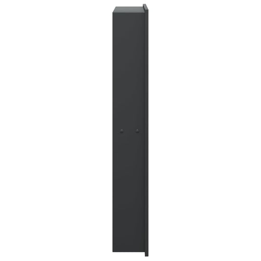 Dusjnisje matt svart 32x62x9 cm rustfritt stål