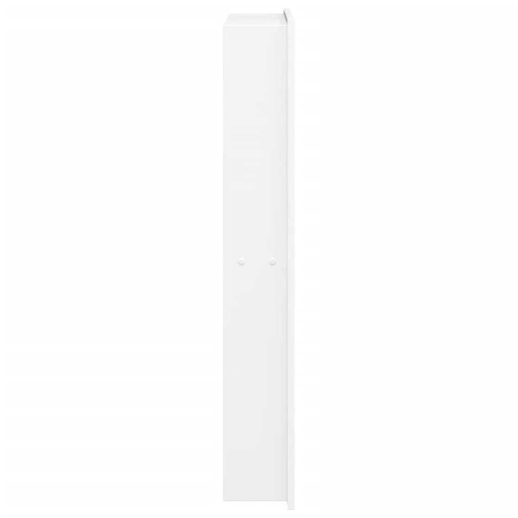 Dusjnisje matt hvit 32x62x9 cm rustfritt stål