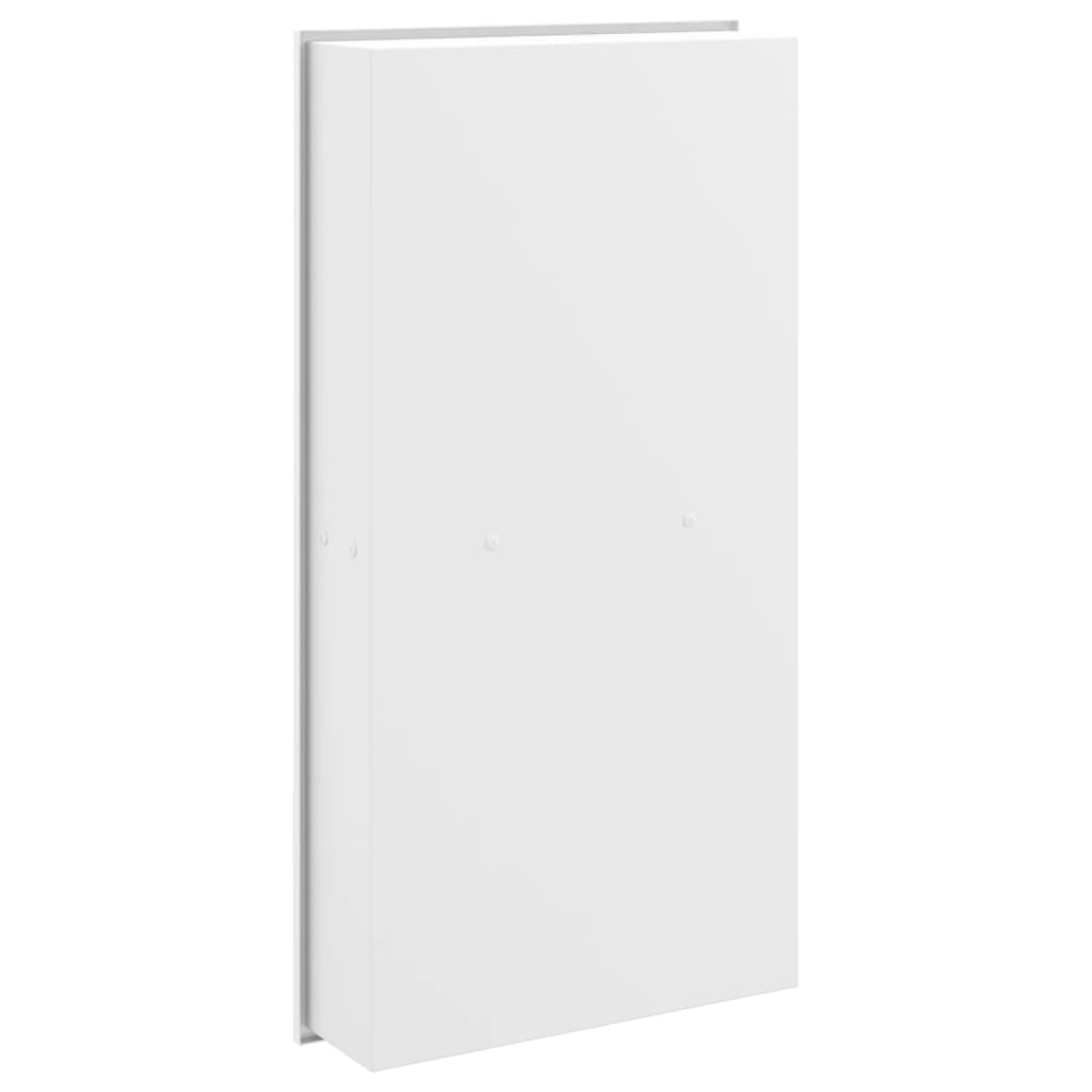 Dusjnisje matt hvit 32x62x9 cm rustfritt stål