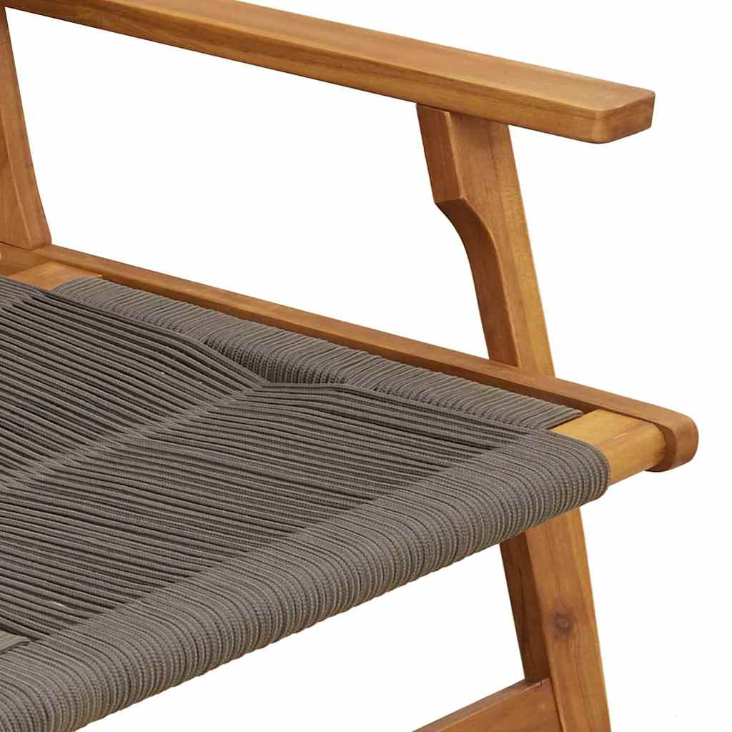 Hage Stoler med Bord 3 pcs Grå Solid akasietre