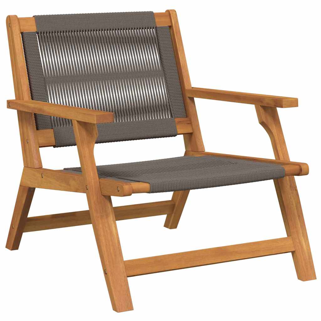 Hage Stoler med Bord 3 pcs Grå Solid akasietre