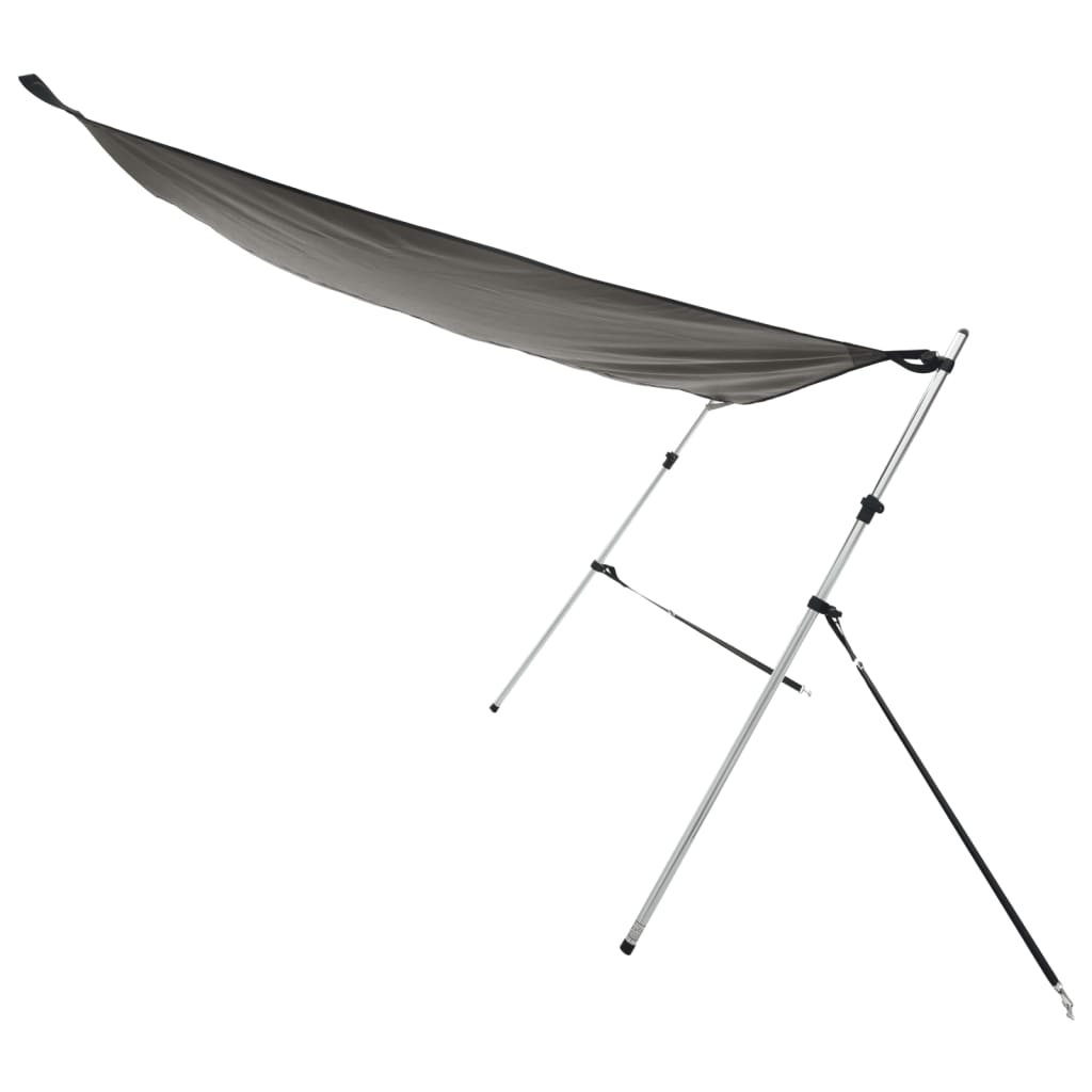 T-Top solskjermutvidelse antrasittgrå 170x170x(113-182,5) cm