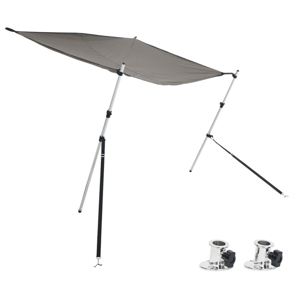 T-Top solskjermutvidelse antrasitt 174x205x(115-194) cm