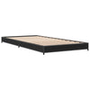Sengeramme svart 100x200 cm konstruert tre og metall