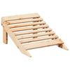 Adirondack-stol med ottoman heltre gran