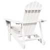 Adirondack stol hvit 69x85x90,5 cm heltre gran