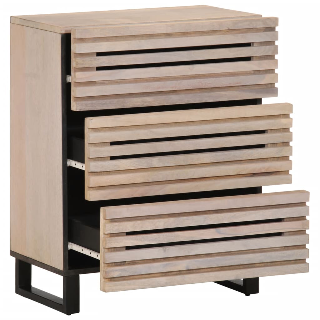 Skjenker 2 stk 60x34x75 cm heltre mango