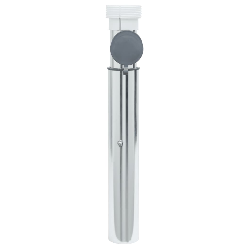 Parasollfot for 40-50 mm stang sølv aluminium vidaXL