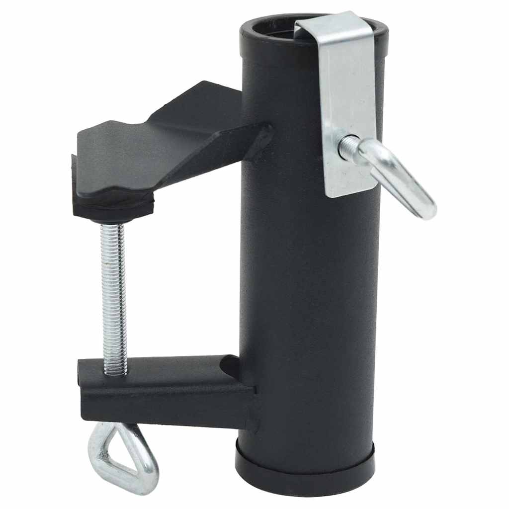 Parasollklemmer for balkong 2 stk 25-38 mm stål vidaXL