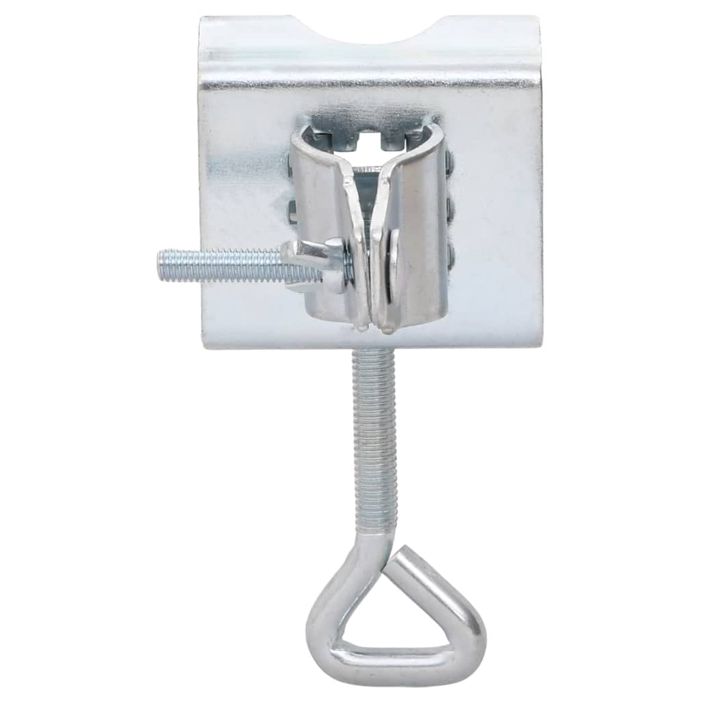 Parasollklemmer for balkong 2 stk 32 mm galvanisert stål vidaXL