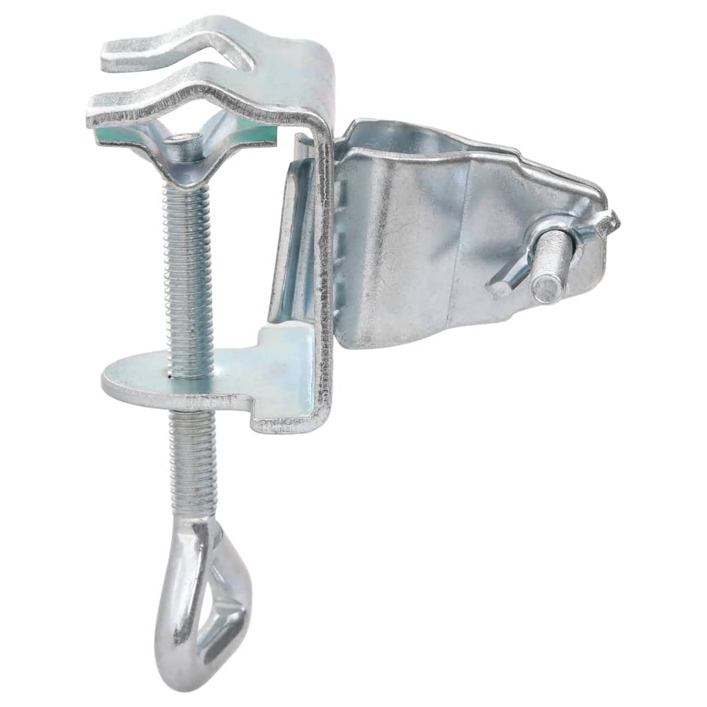 Parasollklemmer for balkong 2 stk 32 mm galvanisert stål vidaXL
