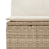 Hagesofagruppe med puter 11 deler beige polyrotting