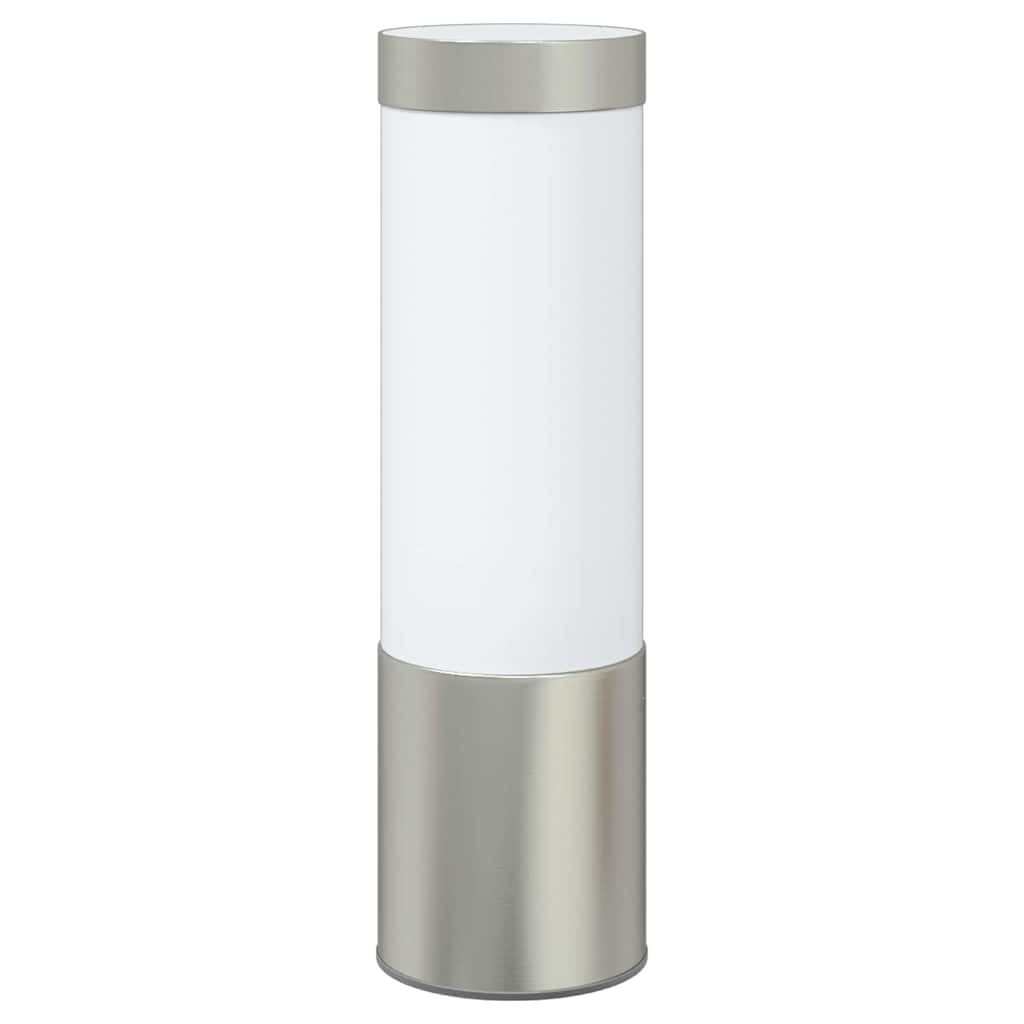 Utevegglampe sølv 12 x 8,5 x 27 cm Rustfritt stål og plast