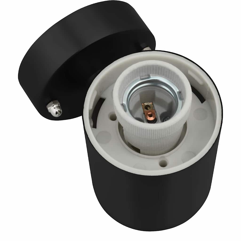 Utevegglampe Svart 12 x 7.5 x 27 cm Rustfritt stål